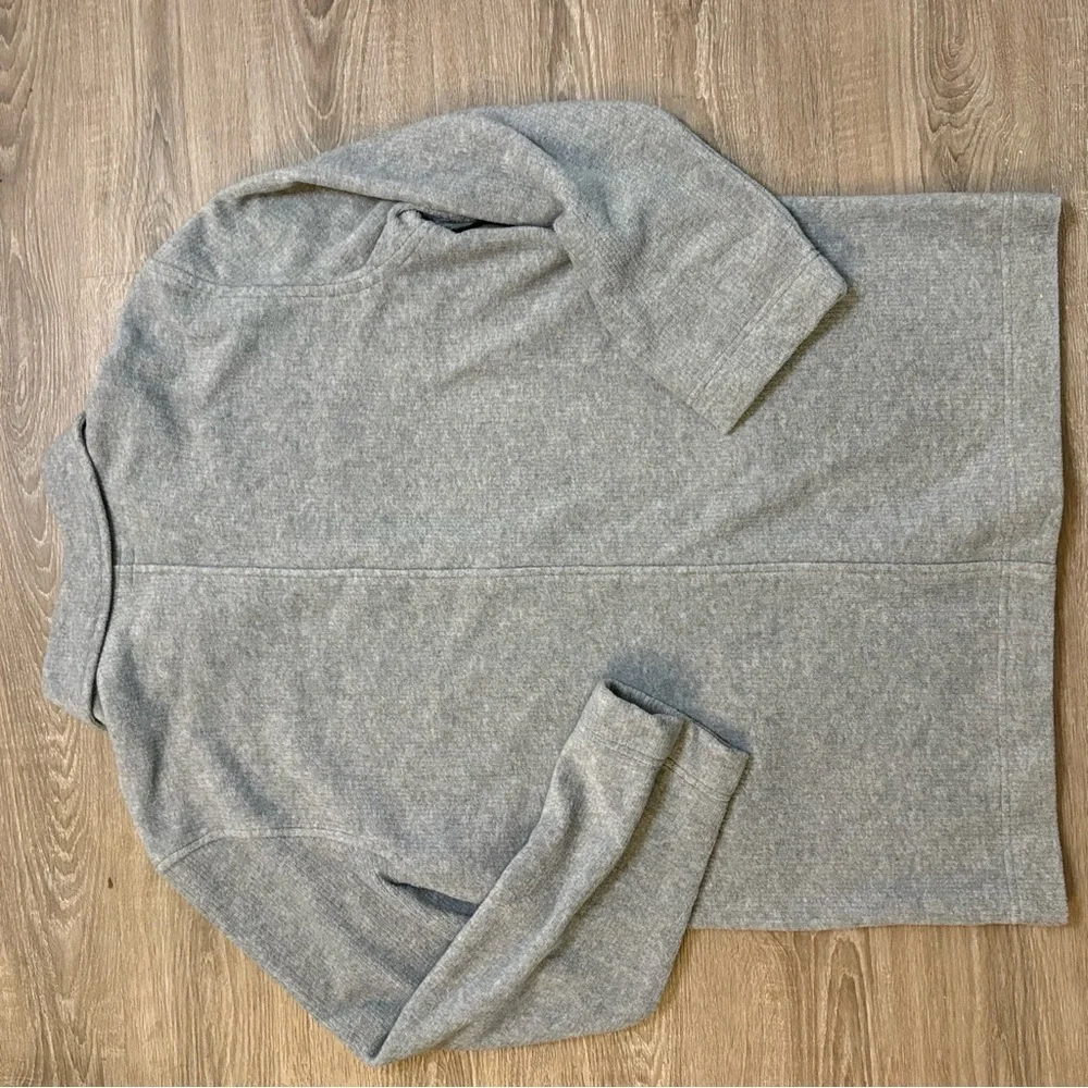 Vintage J.Crew Gray Knit Coatigan Chore Jacket Button Front Size M 90s Y2K​​